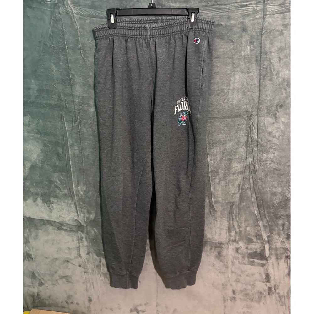 Champion Sweatpants Mens Medium Florida University Gray Draw Strings Y2K